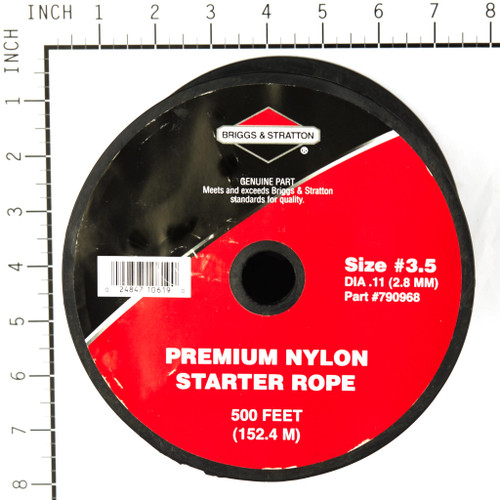 790968 Starter Rope 500 foot spool size 3.5  Briggs & Stratton Engine Parts (BS-790968)