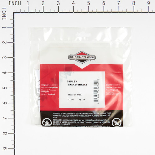 BRIGGS GASKET-INTAKE 795123 Briggs & Stratton Engine Parts (BS-795123)