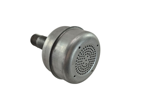 Round Muffler 299477S with threaded 1" pipe x 5" long, 15" Length, 4" OD Briggs & Stratton Engine Parts (BS-MUFFLER-299477)