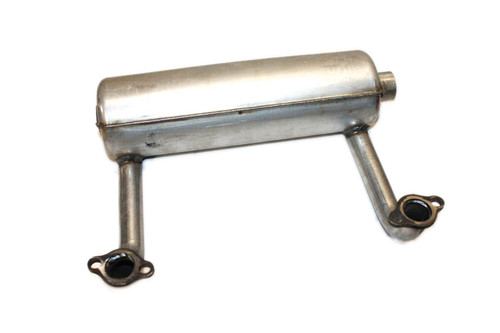 Muffler (above deck mounting) to fit Briggs & Stratton Vertical model 40-44-49 engines, exhausts out left side (starter side) (BS-MUFFLER-52)