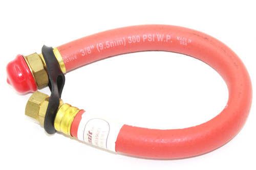 Dranzit Oil drain Hose. 14" length,  300 psi max., fits 20mm oil drain, 3/8" hose fitting. **this does not fit Kawasaki FH models, those use a 1420K** (DRAINZIT-HON1420)