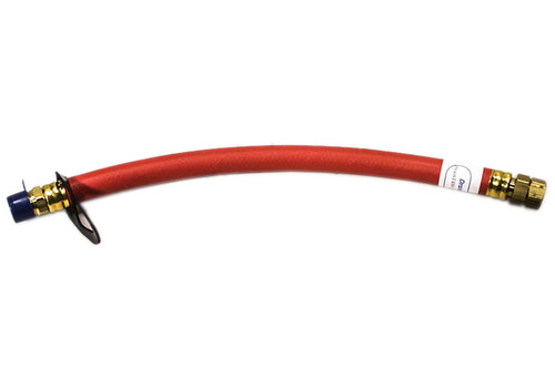Dranzit Oil drain Hose. 14" length,  300 psi max., fits 3/8" NPT drain, 3/8" hose ID, (DRAINZIT-STAN1438)