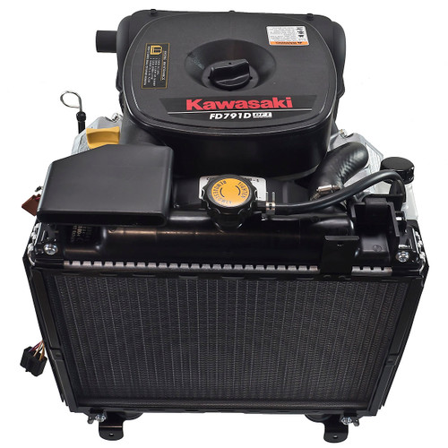 26hp Horizontal 1-1/8"x3-15/16" Keyed Shaft, ES, Liquid Cooled, Direct Fuel Injected, Muffler Kawasaki Engine (FD791D-S00-S)