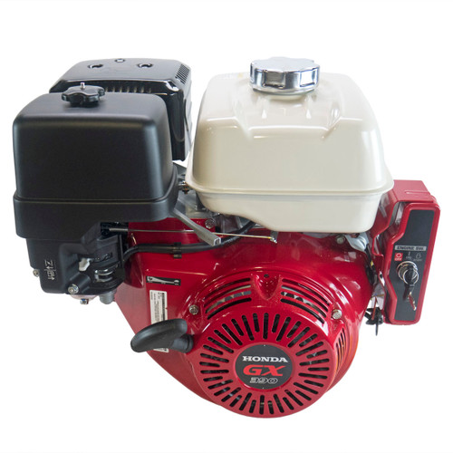 11.7 Net Power Honda Engine, Horizontal 1"x3-21/32" Keyed Shaft, 18 Amp Alternator, Recoil & Electric (49-state emissions) (GX390XQNR)
