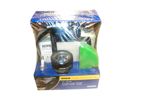 20 789 01-S Maintenance kit for Kohler Courage Single Cylinder Engines (includeds air filter, pre-filter, oil filter, fuel filter, spark plug, and oil) (KO-2078901S)