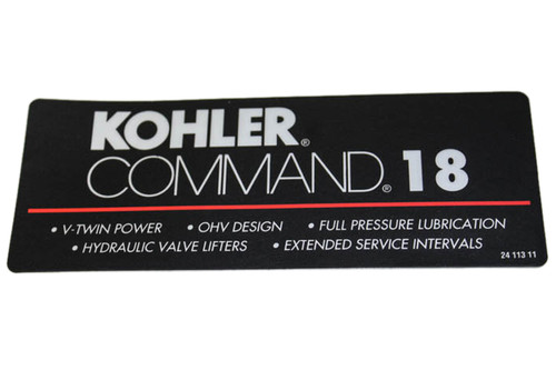 2411311-s decal Kohler Engine Parts DISCONTINUED (KO-2411311S)