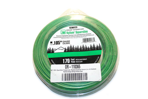 .105" 170 ft. Spool Weed Trimmer Line, Premium Copolymer Trimmer Line with Aluminum Particles Oregon Handheld Equipment Parts (OR-110365)
