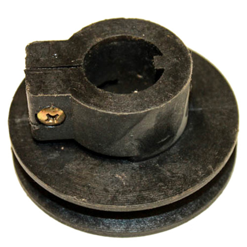 Drive Pulley, Plastic, Single Groove, 0.87" ID, 2.61" OD, 3/8" Belt, 1.37" Wide Lawnmower Parts (PU-1-0.87-2.61-38)