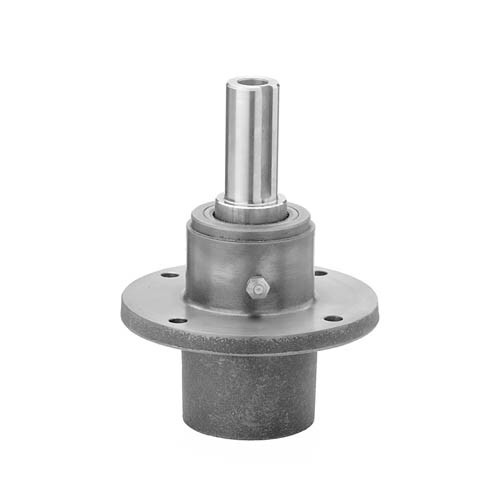 Cast Iron Quill Spindle (replaces Scag 461663/46631) 7.25" Overall Height, 1.122" keyed Shaft , 0.62" ID, 2.5" From Flange to Blade, 4 Bolt mount (SUR-50400453)