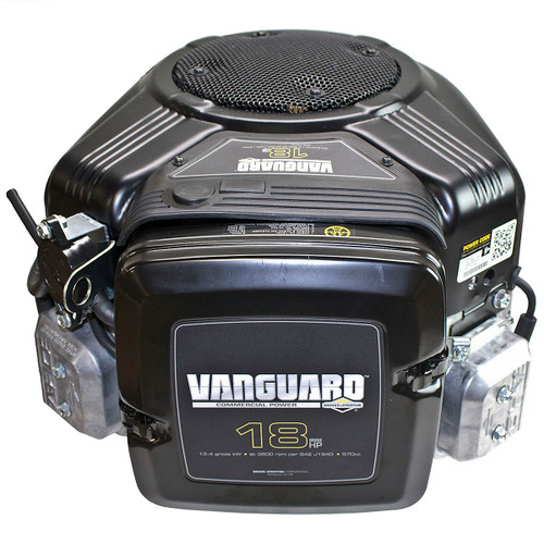 18hp Vertical 1" x 3 5/32" Shaft, Vanguard, Electric Start, Fuel Pump, 16 Amp Alternator Briggs Stratton Engine (356777-0154)