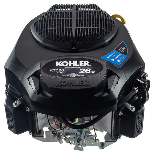 26hp Vertical Kohler 7000 Series Twin, 1-1/8"Dx4-5/16"L shaft, Heavy Duty Air Filter (KT726-3003)