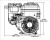 6.5hp Briggs & Stratton XR950 Series Engine, Horizontal 5/8"-18 x 2-27/64" Externally Threaded Shaft, Recoil Start, Low Oil Shutdown (130G32-0244)