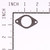 BRIGGS GASKET-INTAKE 270070 Briggs & Stratton Engine Parts (BS-270070)