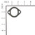 272554S BRIGGS GASKET-INTAKE S Briggs & Stratton Engine Parts (BS-272554S)