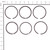298746 RING SET-STD CHROME fits some Cast Iron models 191400, 193400, 200400, 231400, 233400 Briggs & Stratton Engine Parts (BS-298746)