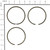 BRIGGS RING SET-020 499998 (replaces 391782) Briggs & Stratton Engine Parts (BS-499998)