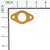 BRIGGS GASKET-INTAKE 65647 Briggs & Stratton Engine Parts (BS-65647)