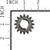 BRIGGS GEAR-PINION 695708, 16 Tooth, Nylon Briggs & Stratton Engine Parts (BS-695708)