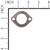 BRIGGS GASKET-EXHAUST 793497 Briggs & Stratton Engine Parts (BS-793497)