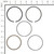BRIGGS RING SET 843793 Briggs & Stratton Engine Parts (BS-843793)