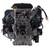 26.5hp Command Twin Horizontal Fuel Injection, 1-7/16"Dx4-29/64"L shaft, Electric Start, 25 Amp, Low Profile Air Filter (does not include the muffler or O2 sensor) (ECH749-3066)