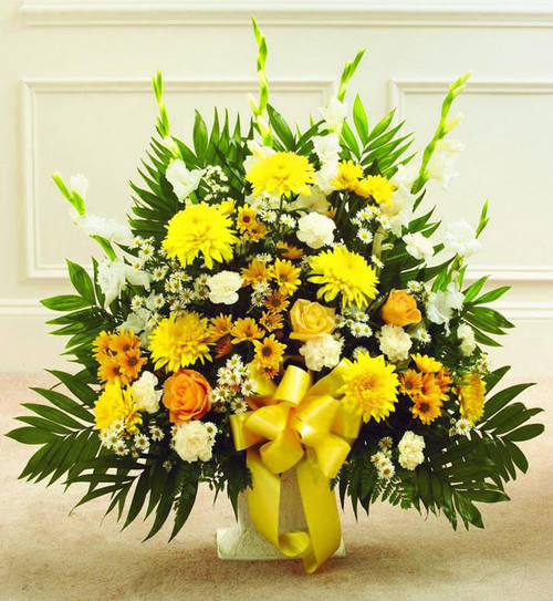 Yellow Sympathy Basket-FNFSB-11