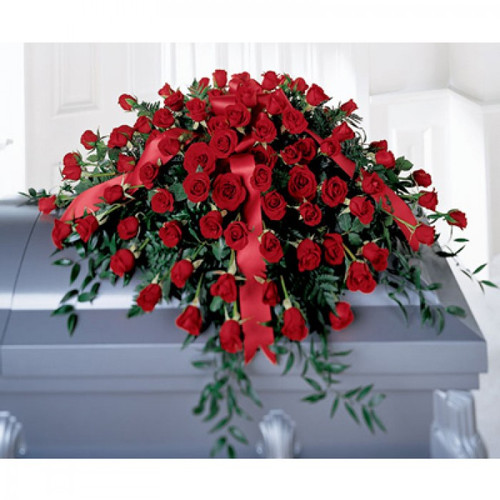 All Red Rose Casket Cover 5-ARRC5-001