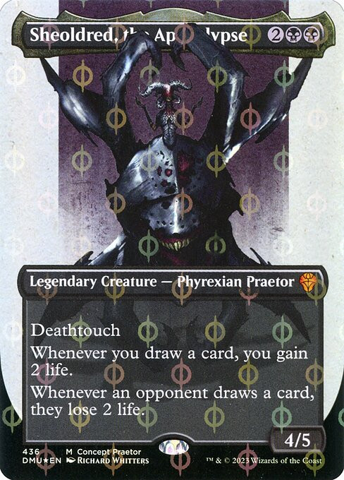 Sheoldred, the Apocalypse (DMU) (Step-and-Compleat Foil) (Full Art