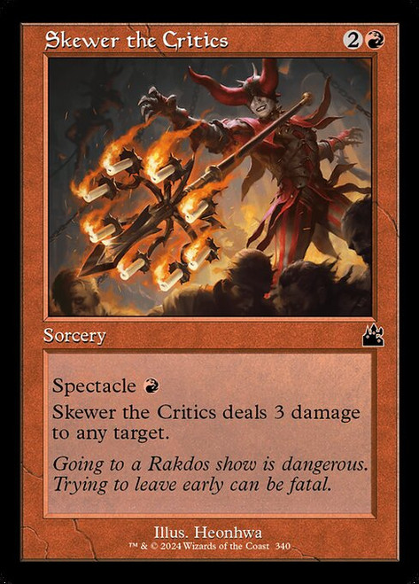 Skewer the Critics (RVR) (340)