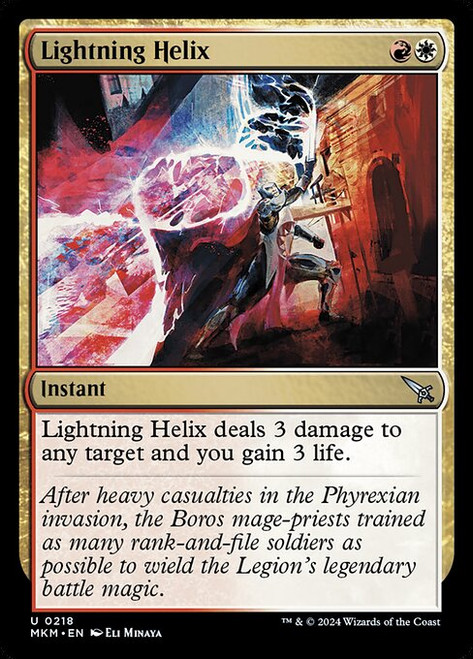 Lightning Helix (MKM) (Foil) (218)