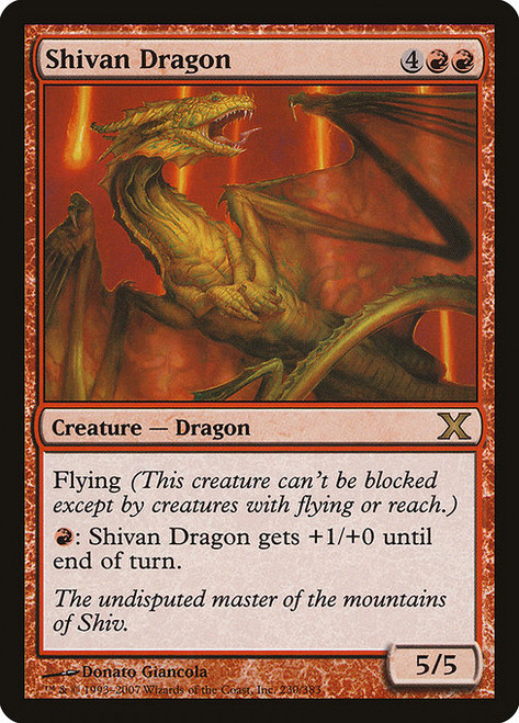 Shivan Dragon (10E) (Foil)
