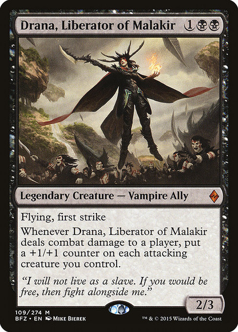 Drana, Liberator of Malakir (BFZ) (Foil)