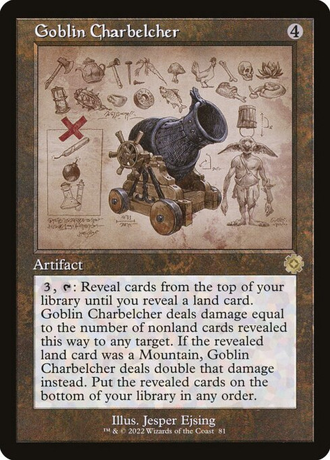 Goblin Charbelcher (#81) (Retro Border) (Serialized) (Retro Schematics) (BRR) (Foil)