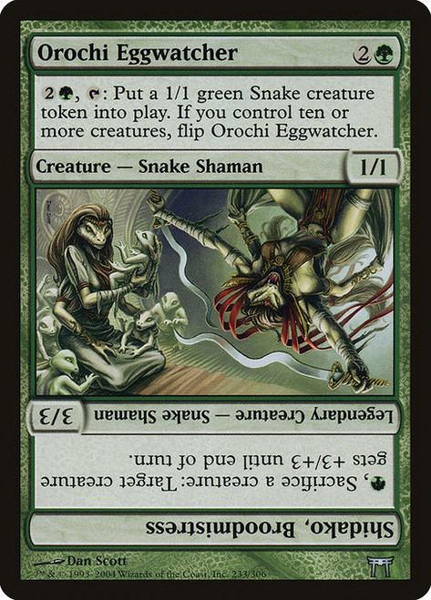 Orochi Eggwatcher // Shidako, Broodmistress (CHK)