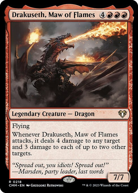 Drakuseth, Maw of Flames (CMM) (Foil)