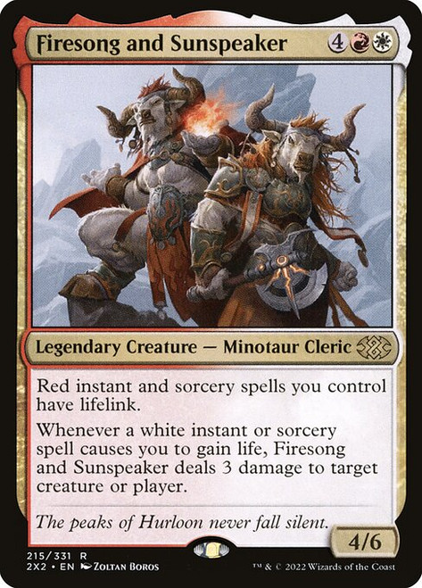 Firesong and Sunspeaker (2X2) (Foil)