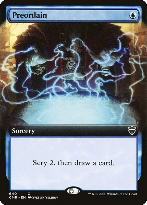 Preordain (CMR) (Foil) (Extended Art)