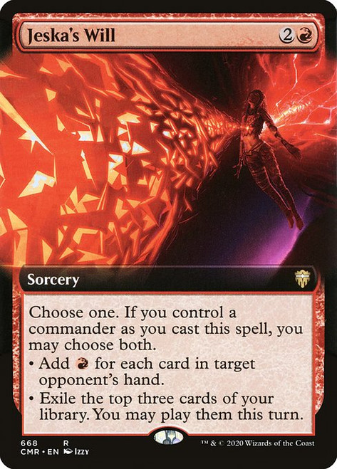Jeska's Will (CMR) (Foil) (Extended Art)