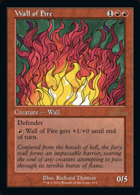 Wall of Fire (Retro Frame) (30A)
