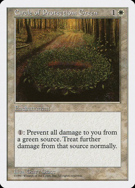 Circle of Protection: Green (5ED)