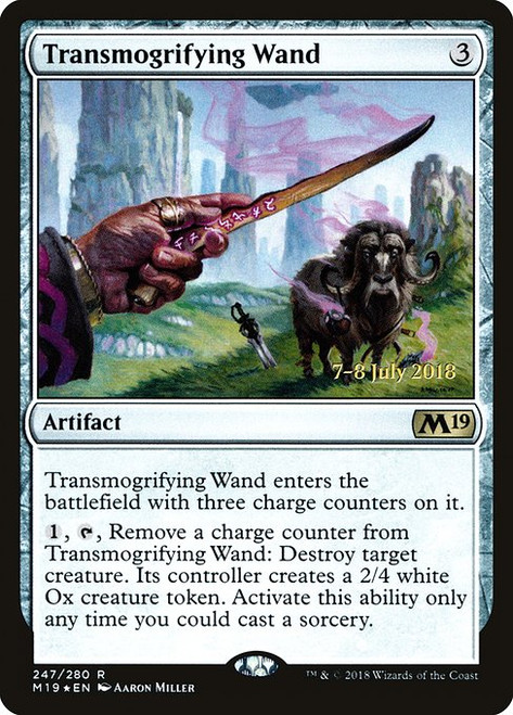 Transmogrifying Wand (Prerelease) (PM19) (Foil)