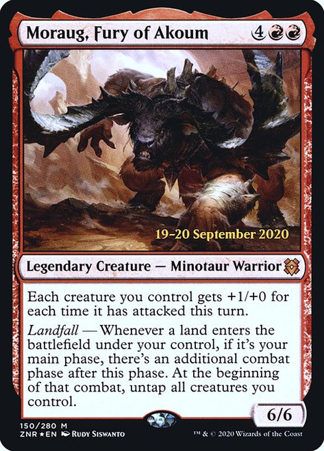 Moraug, Fury of Akoum (Prerelease) (PZNR) (Foil)