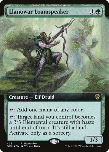Llanowar Loamspeaker (Extended Art) (DMU) (Foil) (428)