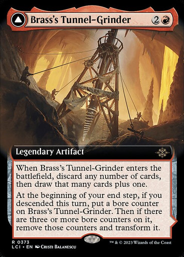 Brass's Tunnel-Grinder // Tecutlan, the Searing Rift (LCI) (Extended Art) (373)