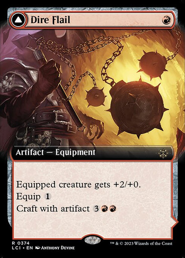 Dire Flail // Dire Blunderbuss (LCI) (Extended Art) (374)