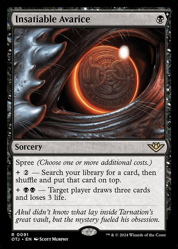 Insatiable Avarice (OTJ) (91)