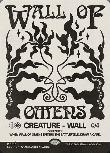 Wall of Omens (SLD) (Showcase) (1518)
