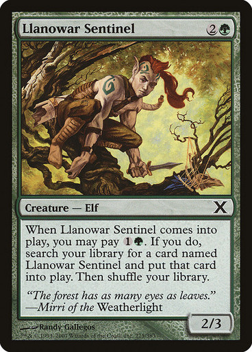 Llanowar Sentinel (10E) (Foil)