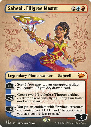 Saheeli, Filigree Master (BRO) (Borderless)