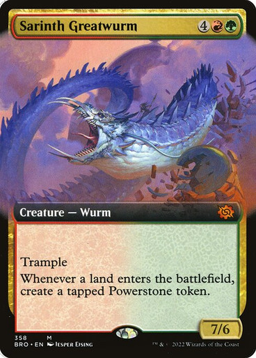 Sarinth Greatwurm (BRO) (ExtendedArt)